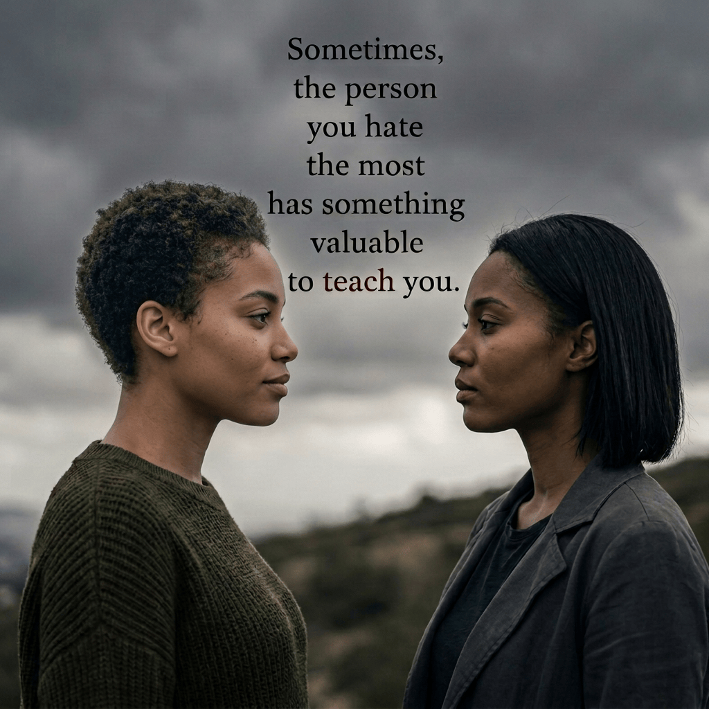 Two women having a sincere, thoughtful conversation